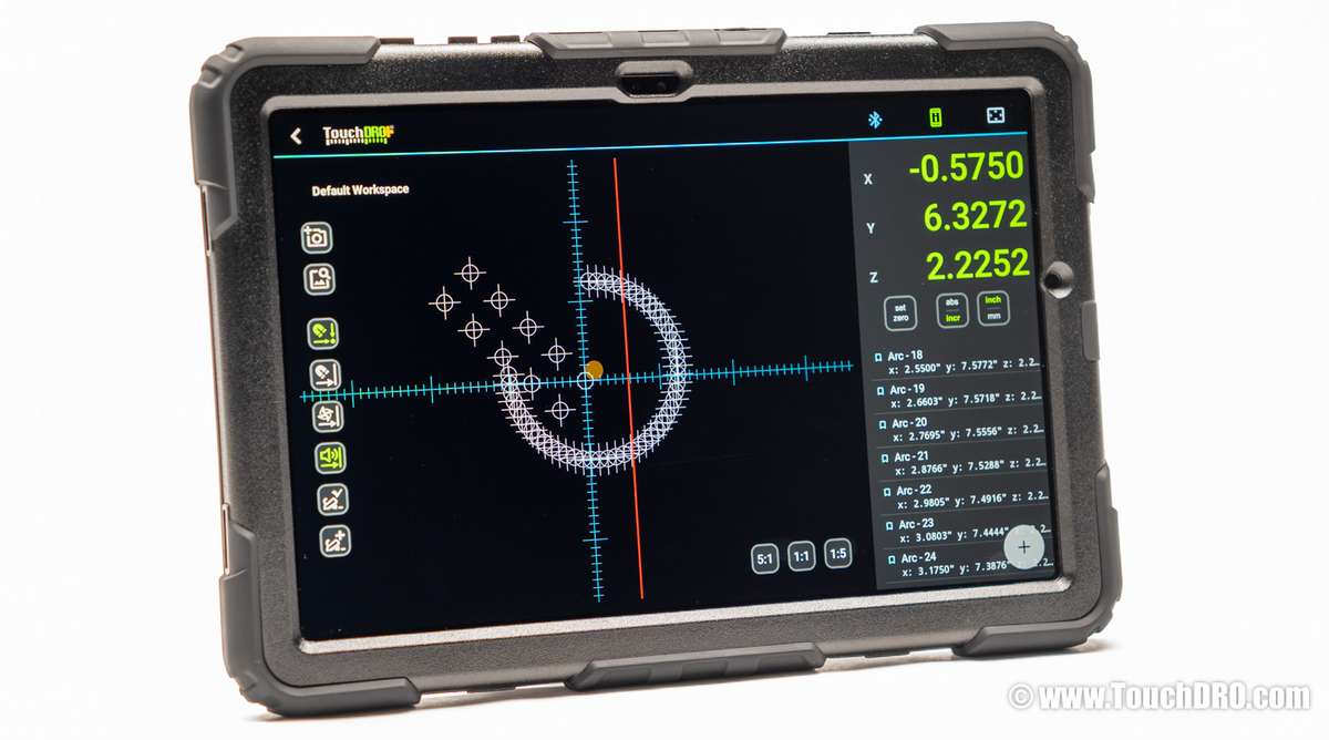 Large graphical touchscreen allows for some novel functionality Large graphical touchscreen allows for some novel functionality