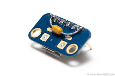Bypass Capacitor Soldered to the USB Breakout Board Bypass Capacitor Soldered to the USB Breakout Board