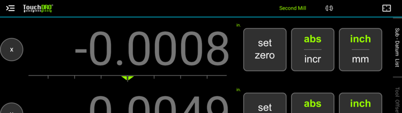 Fig. 10: The connect button while disconnected, with the readouts grayed out Fig. 10: The connect button while disconnected, with the readouts grayed out