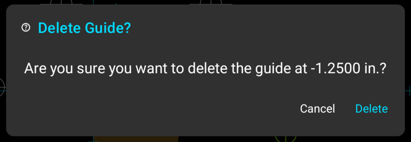 Fig. 4: Delete Guide Confirmation
