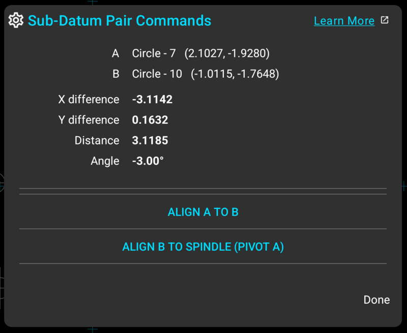 Fig. 9: Sub-Datum Pair Commands Dialog Fig. 9: Sub-Datum Pair Commands Dialog