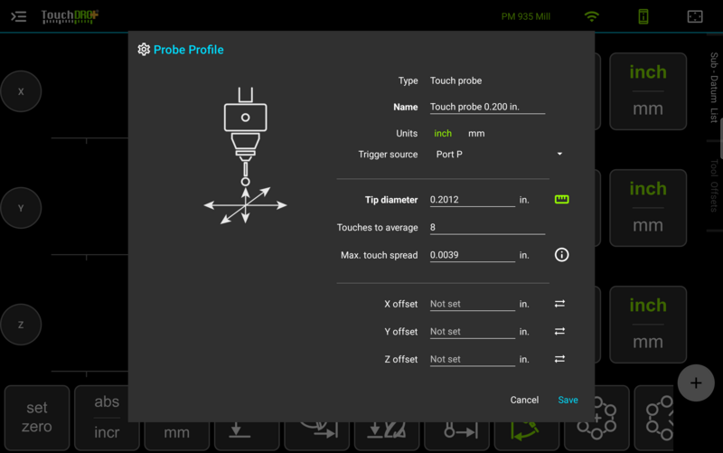 Fig. 15: The profile after applying a calibration. The ruler is green and the technique fields are filled in