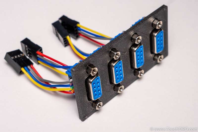 D-Sub connectors attached to the front panel D-Sub connectors attached to the front panel