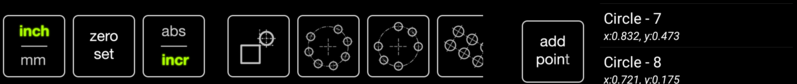 TouchDRO Function Strip TouchDRO Function Strip