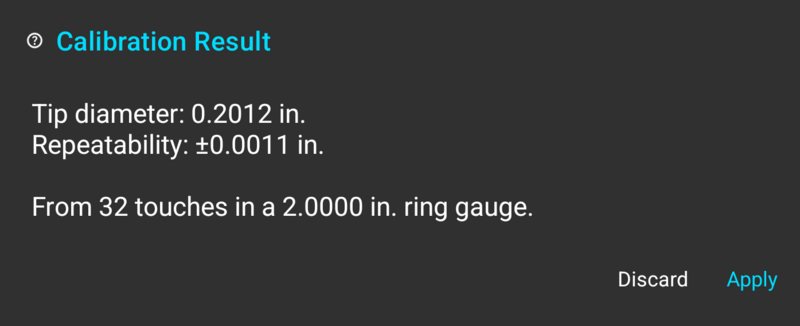 Fig. 14: The calibration result