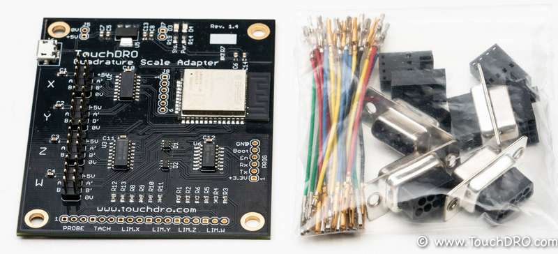 DIY digital readout adapter for Glass and Magnetic DRO Scales No Solder kit contents