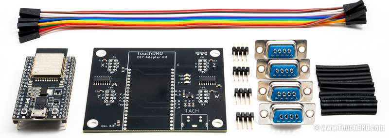 Electonic parts included in the TDA-40 DRO Adapter Kit